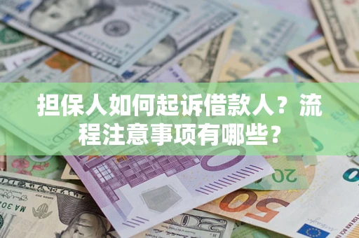 北京担保人如何起诉借款人？流程注意事项有哪些？